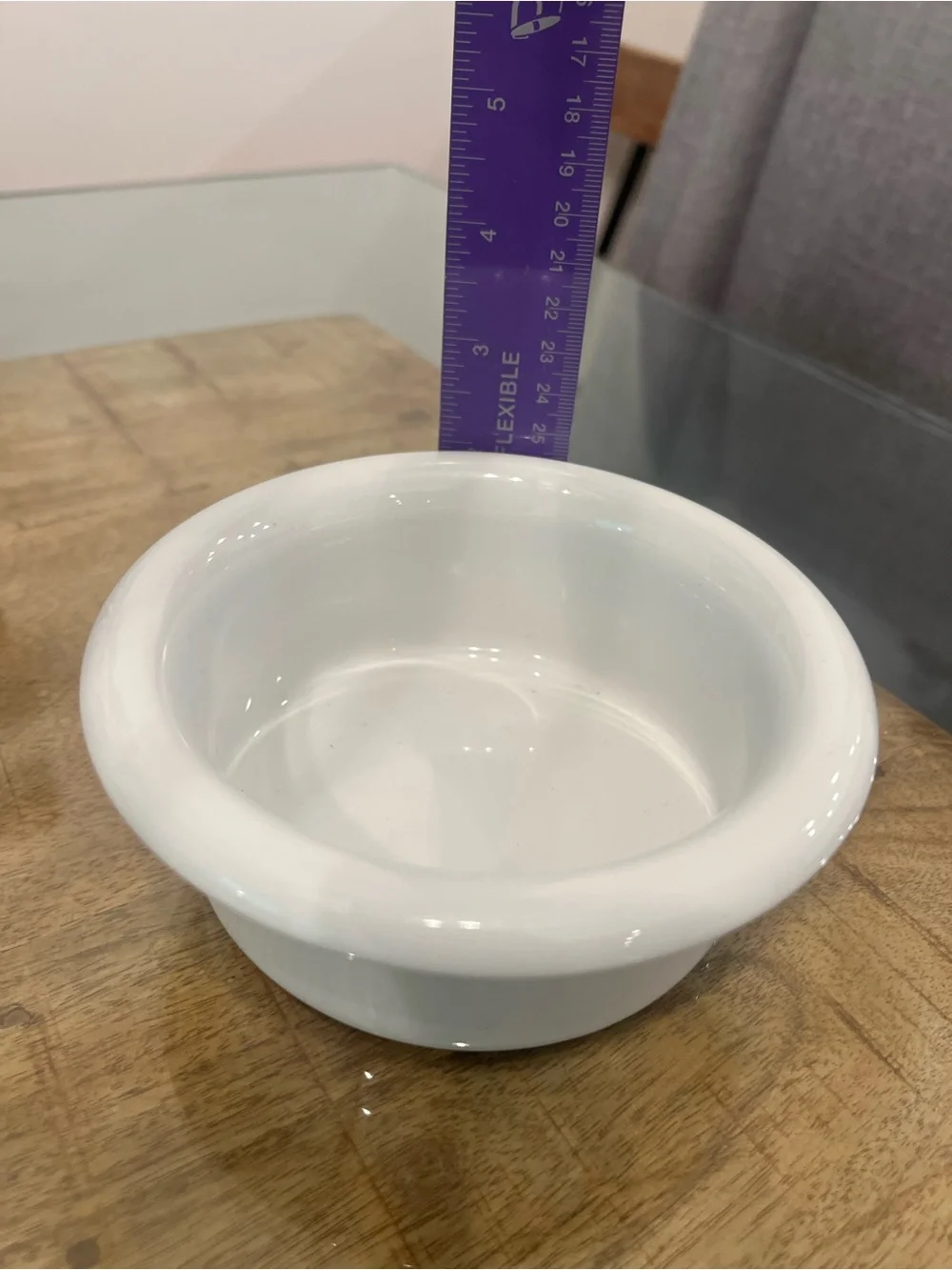 Crate&Barrel White Ceramic Serving Bowl